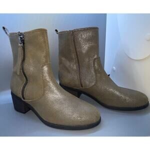 Clarks Gold Ankle Boots